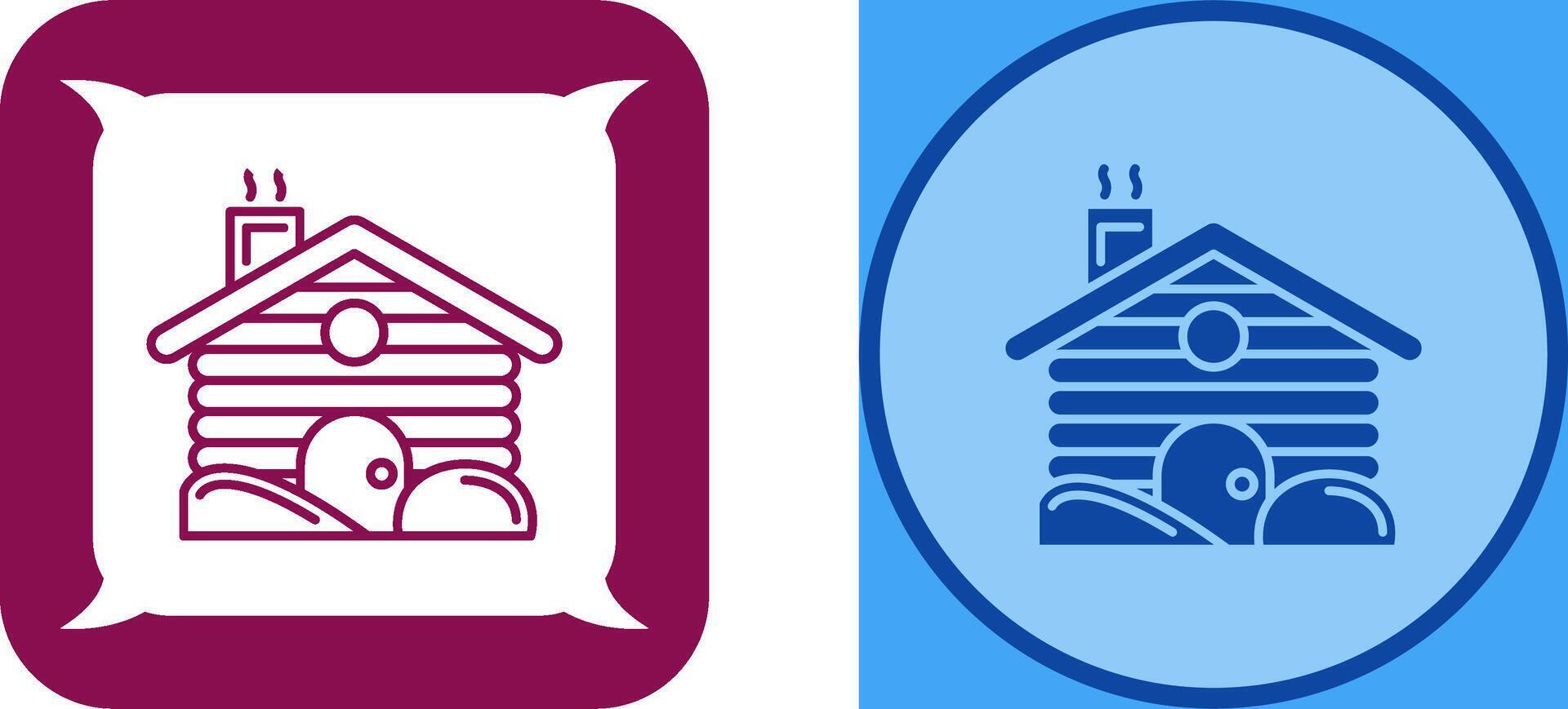 Cabin Icon Design vector