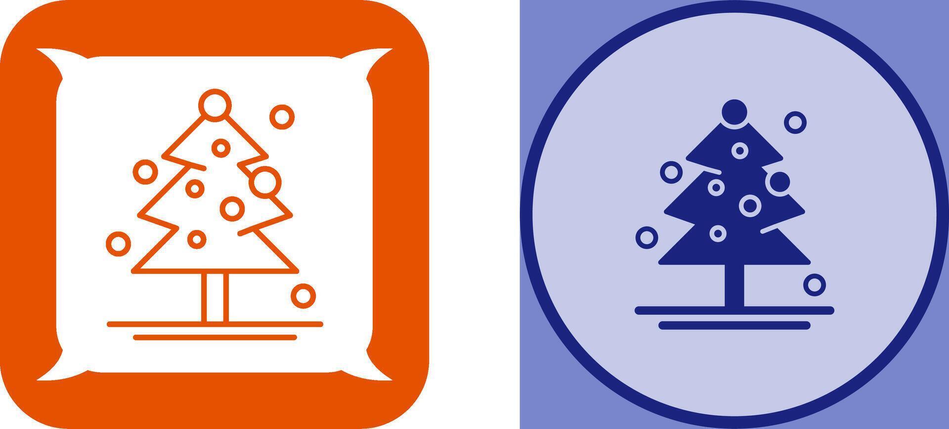 Christmas Tree Icon Design vector