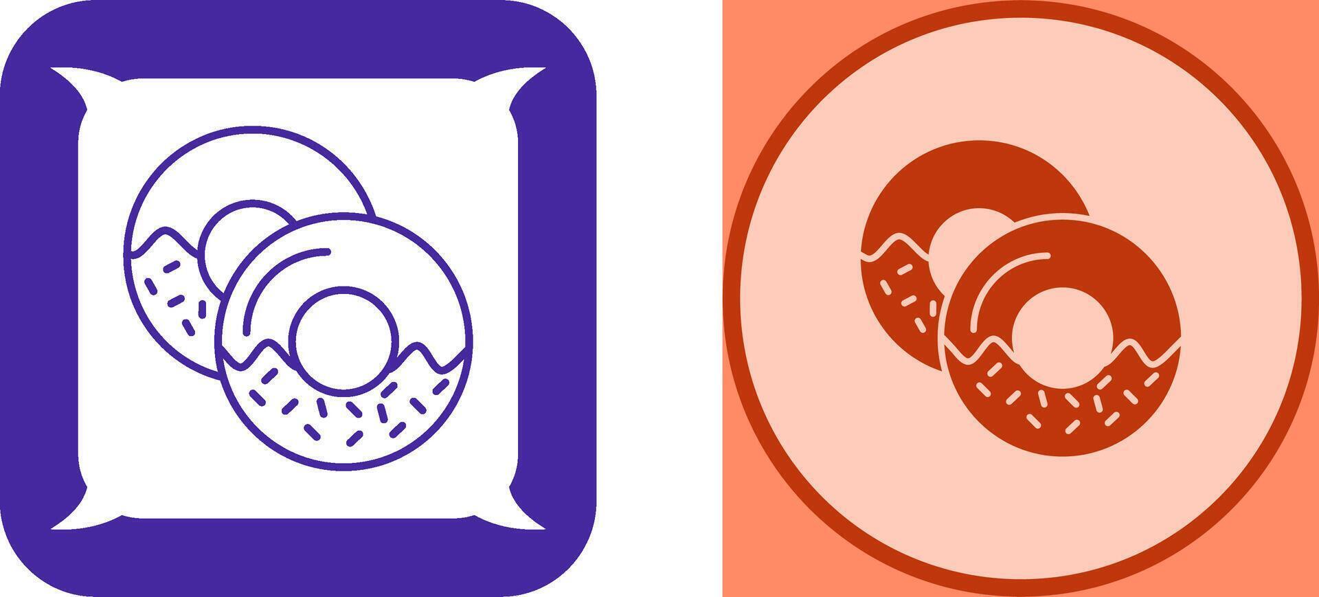 Doughnut Icon Design vector