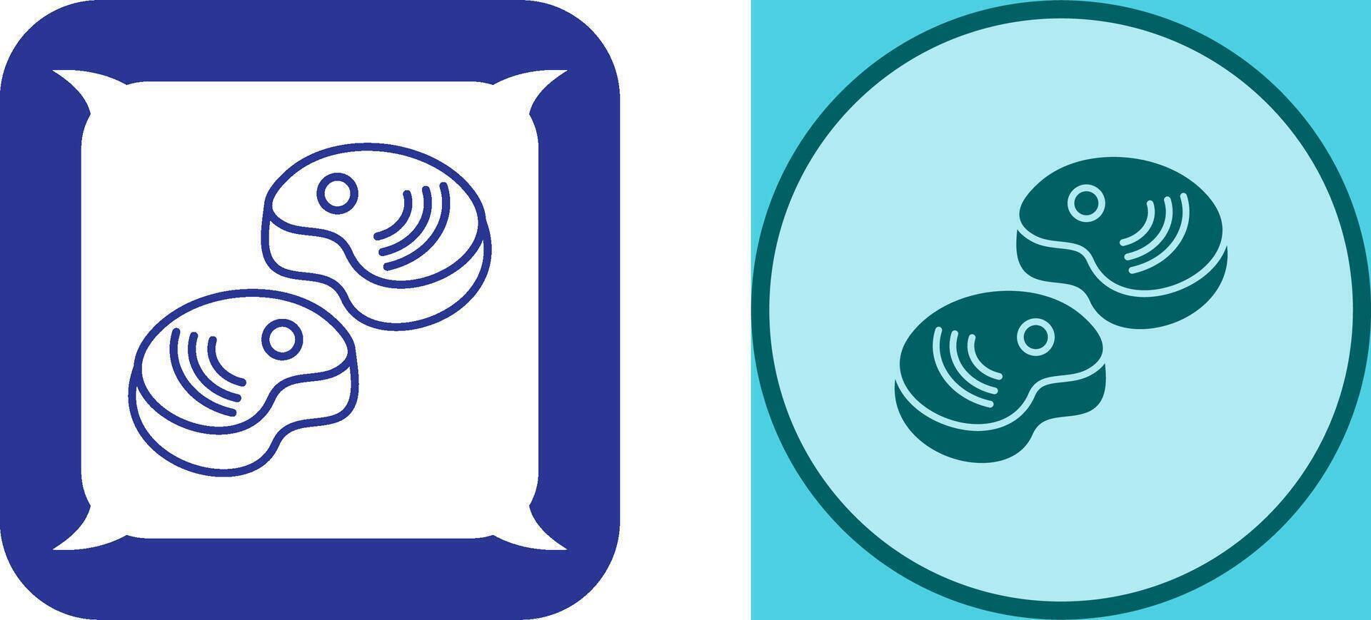 Steak Icon Design vector