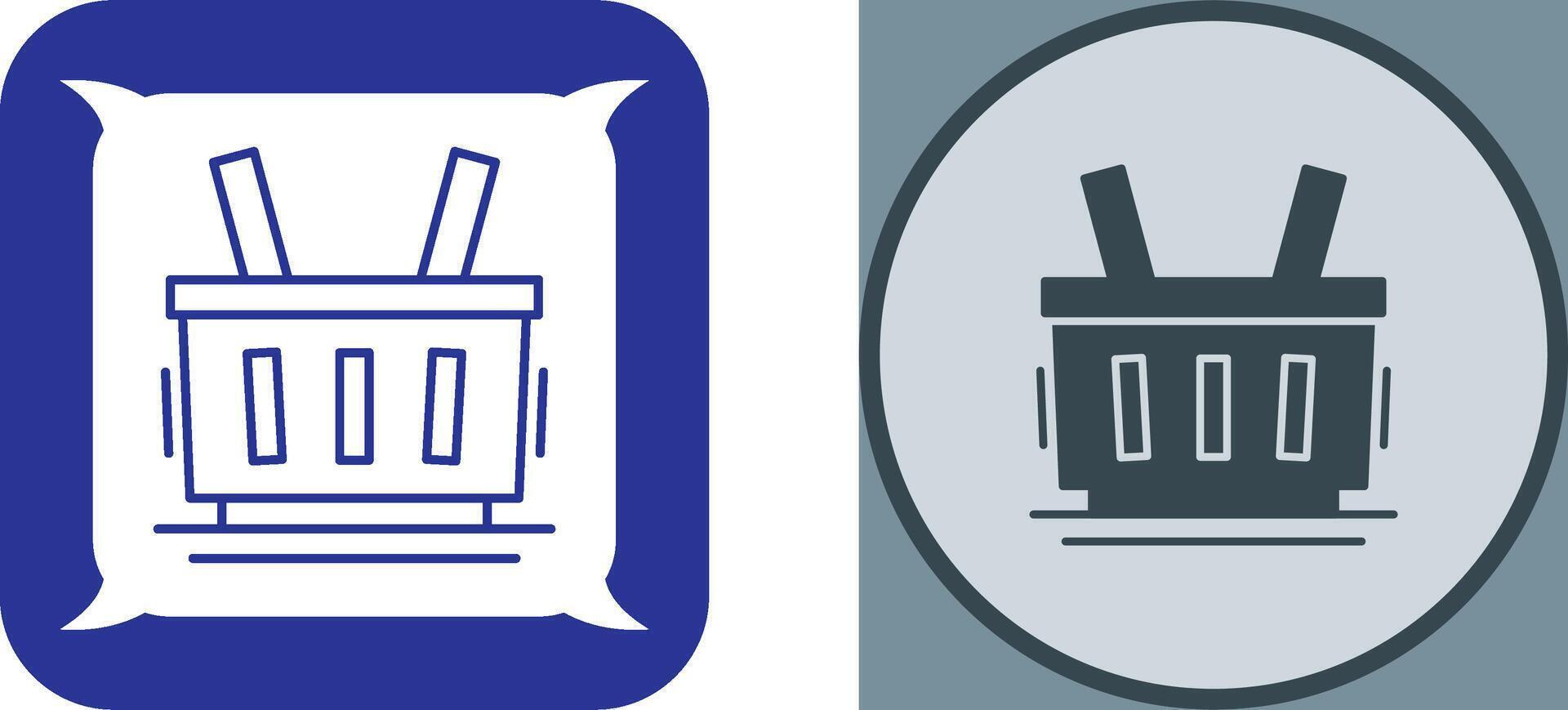 Shopping Basket Icon Design vector