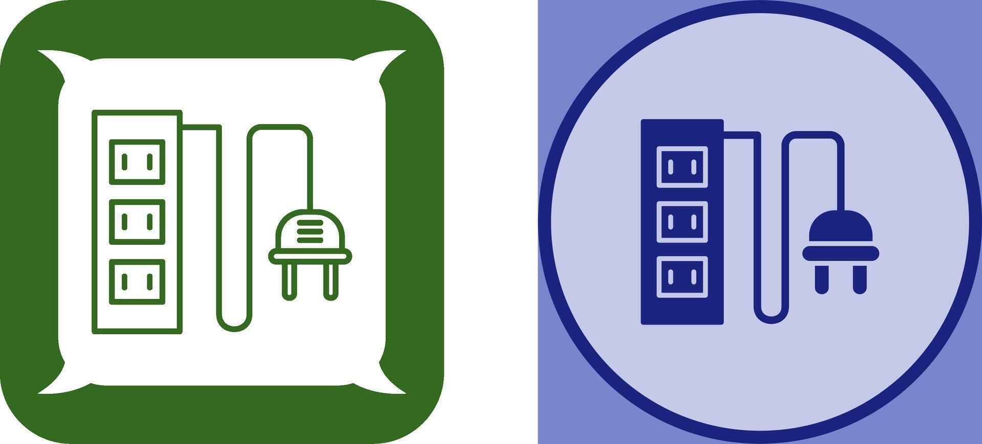 Power Socket Icon Design vector