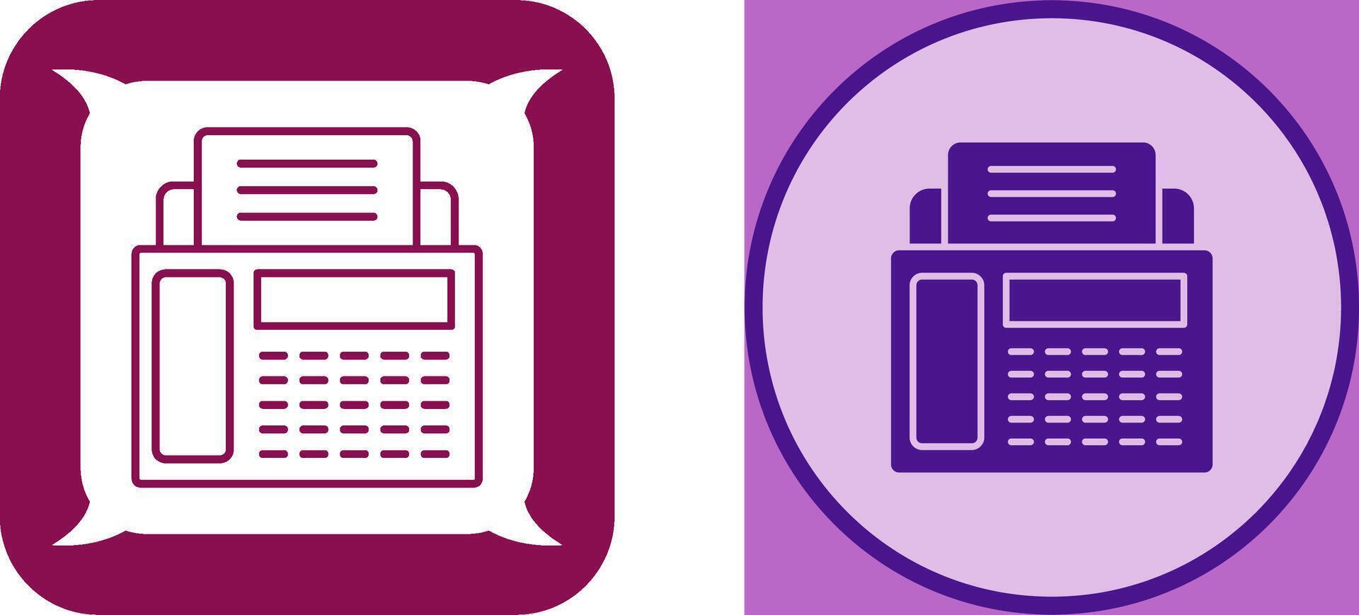 Fax Machine Icon Design vector