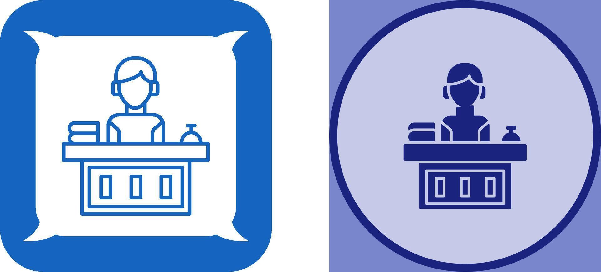 Office Reception Icon Design vector
