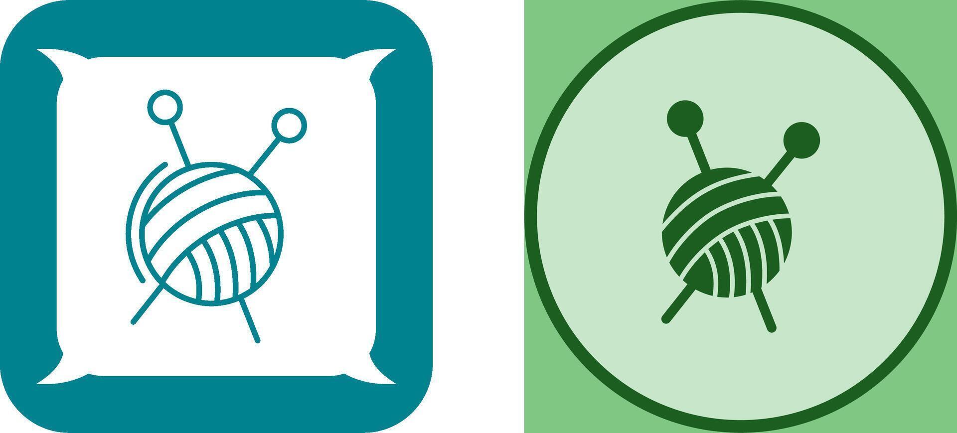 Knitting Icon Design vector