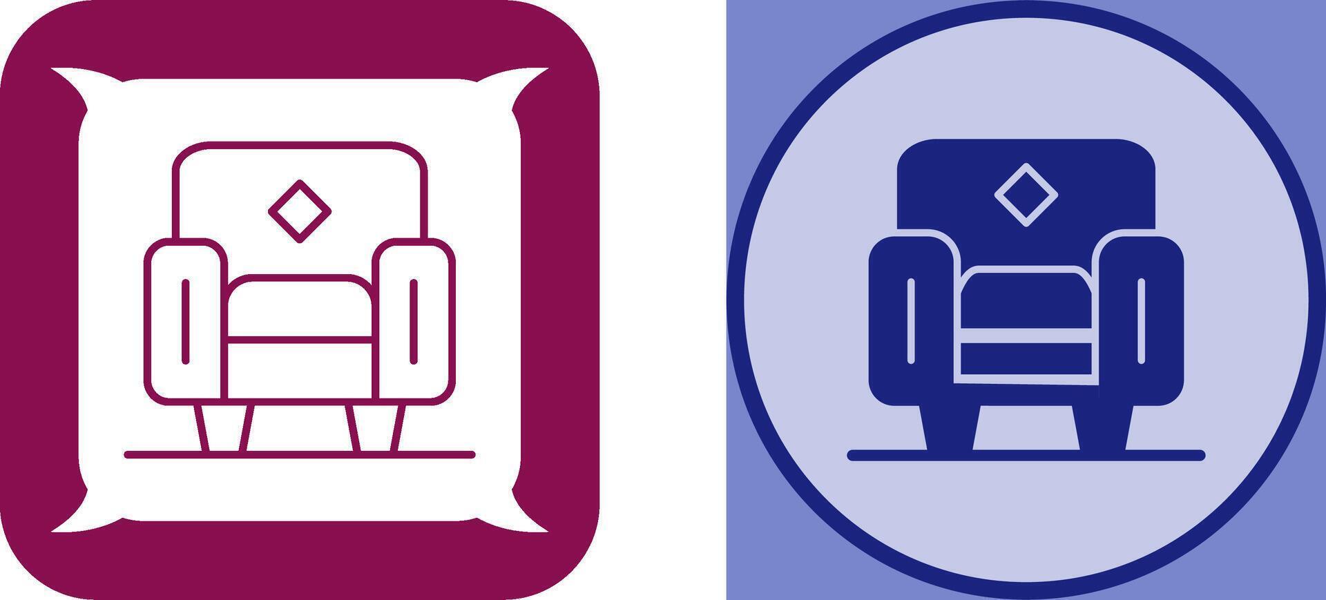 Armchair Icon Design vector