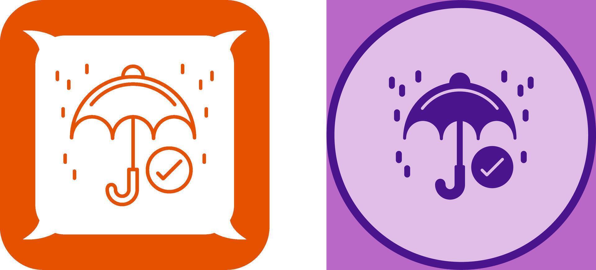Keep Dry Icon Design vector
