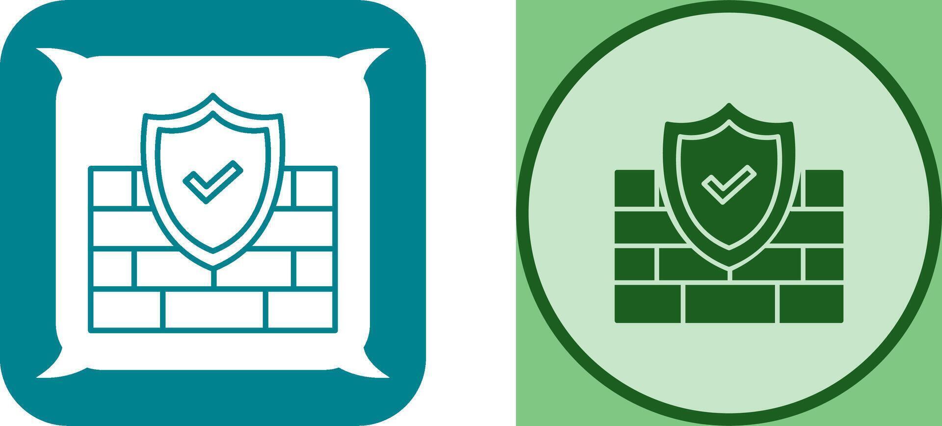 FireWall Icon Design vector