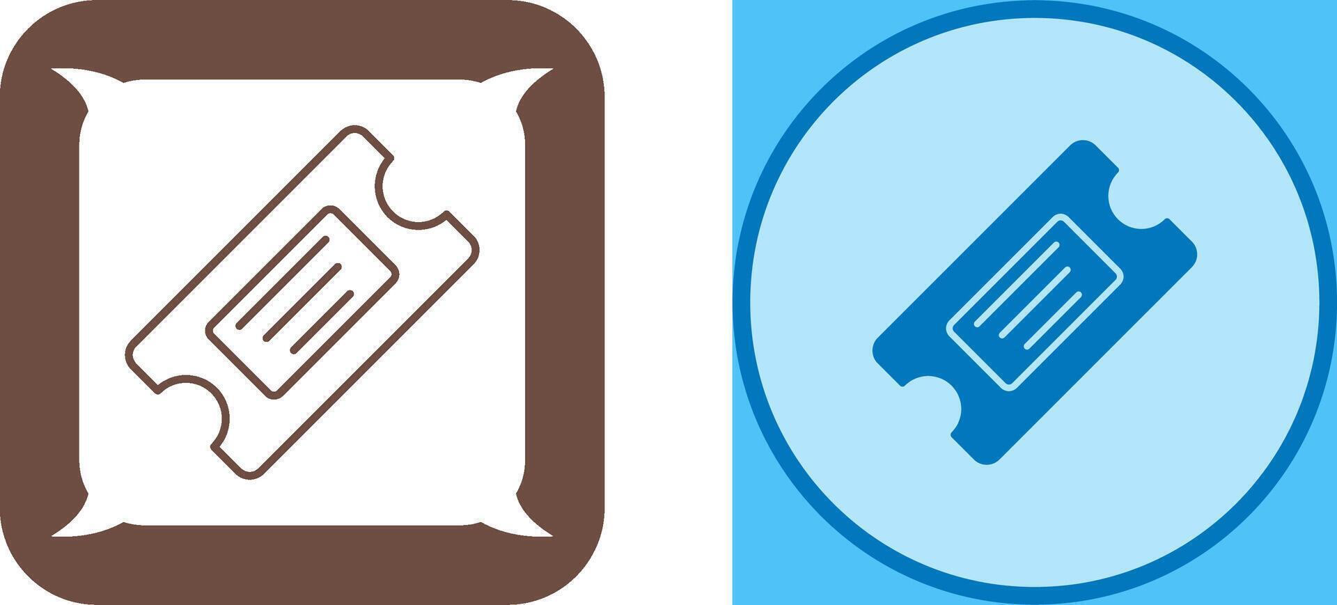 Ticket Icon Design vector
