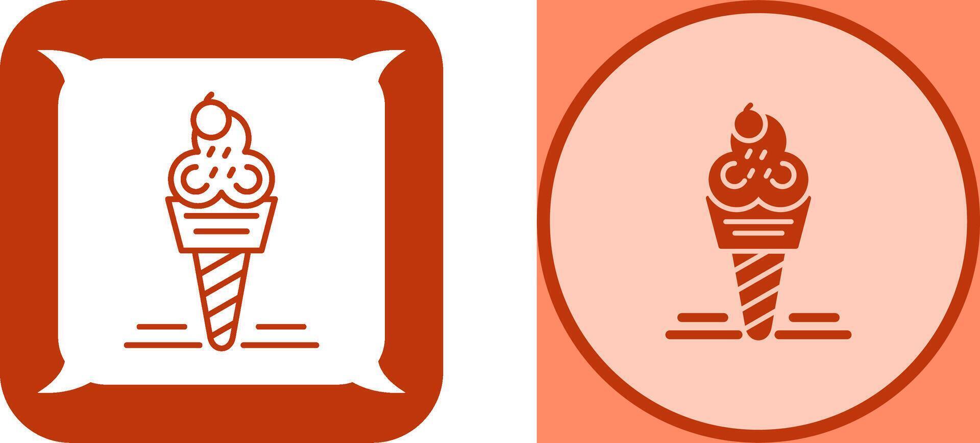Ice Cream Icon Design vector
