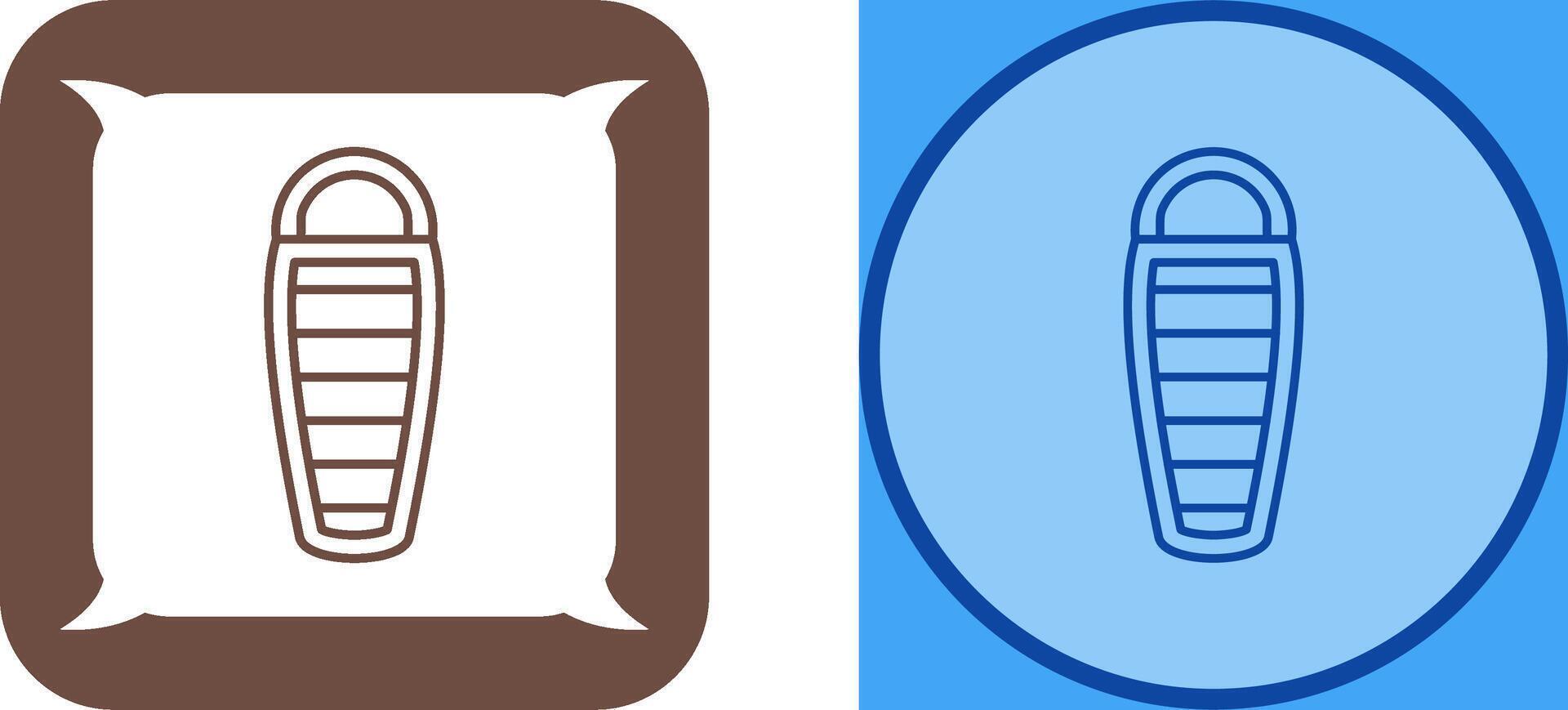 Sleeping Bag Icon Design vector