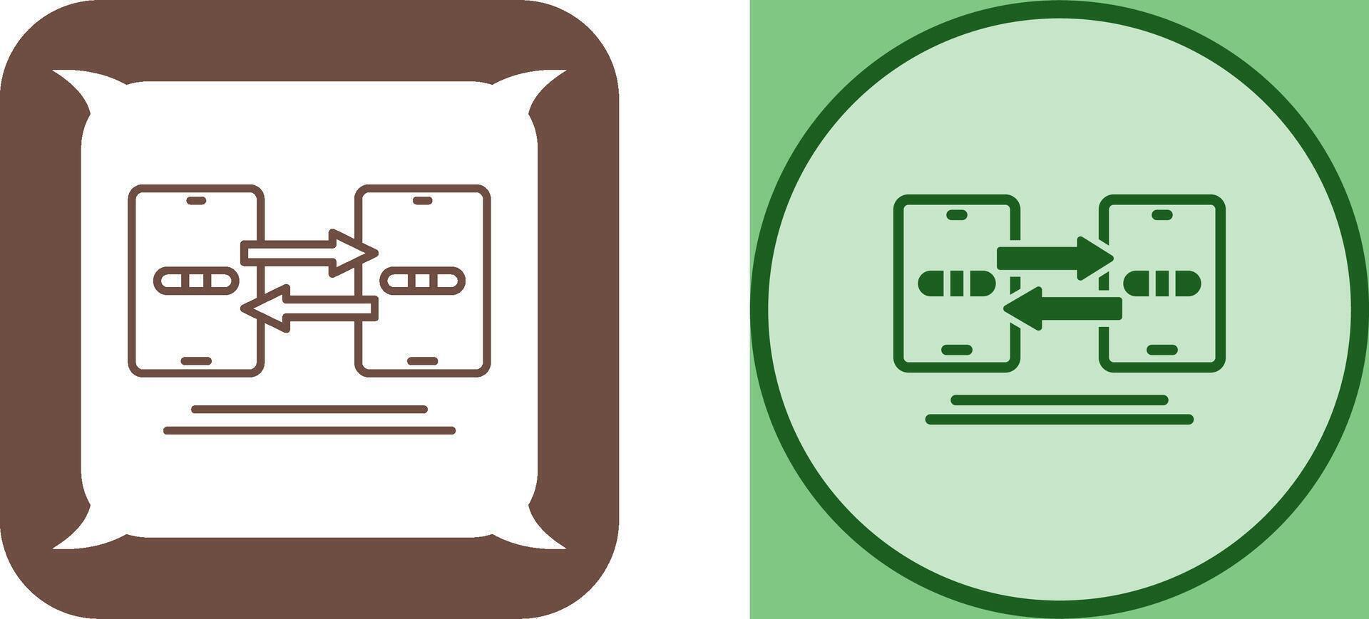 Data Synchronization Icon Design vector