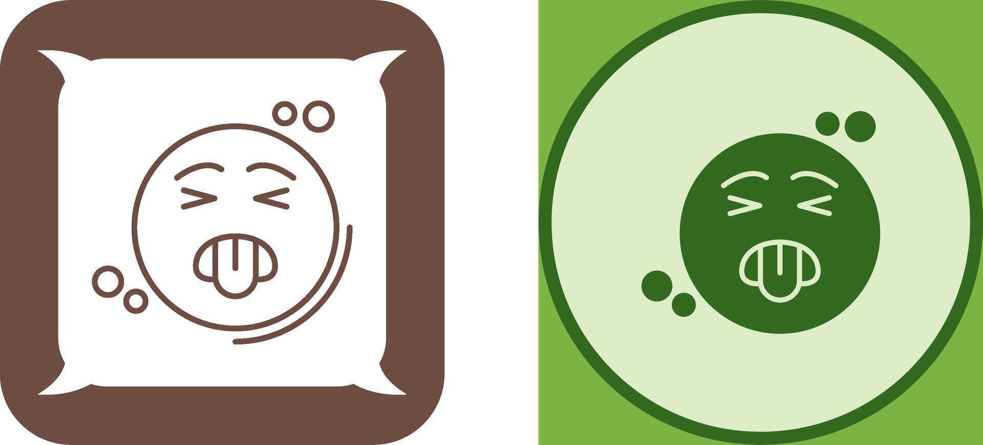 Disgusted Icon Design vector