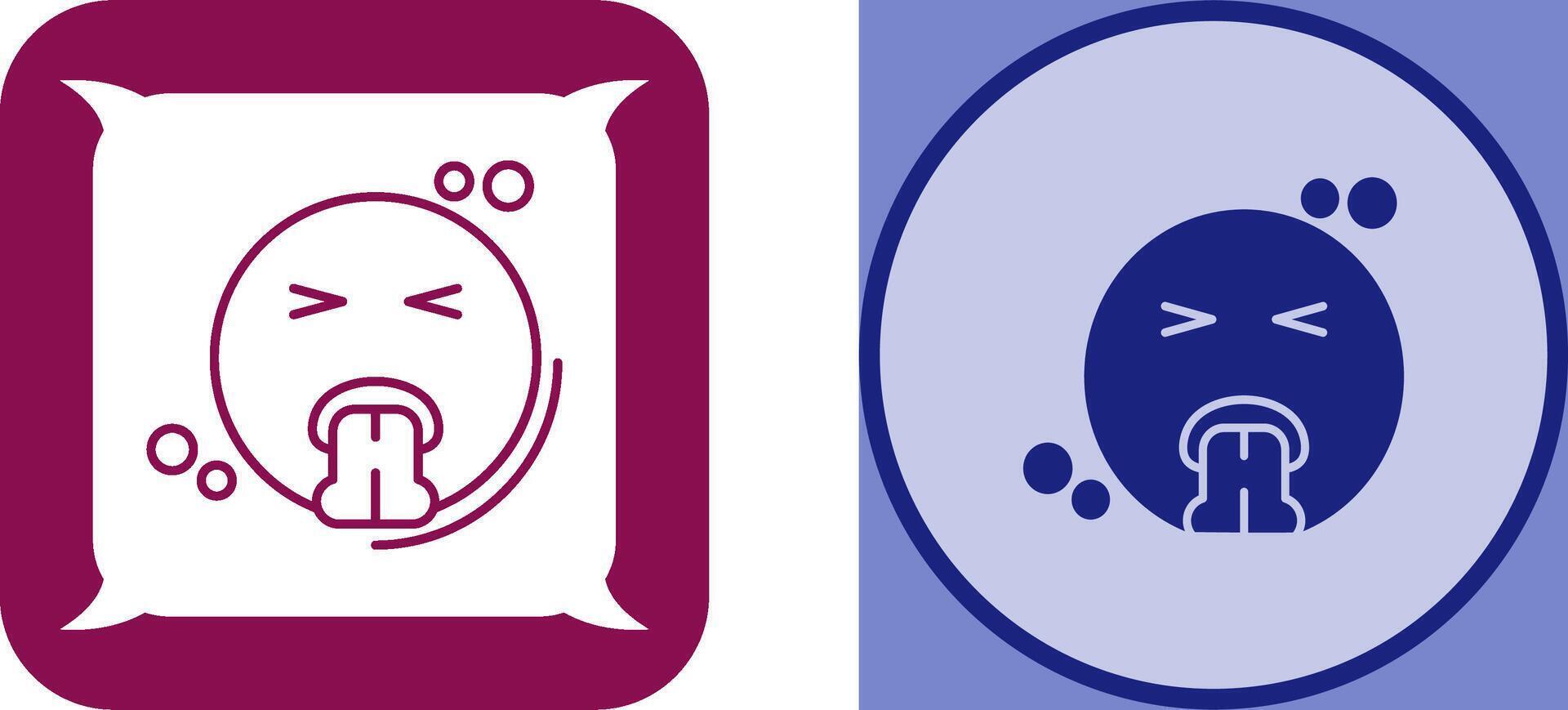 Vomit Icon Design vector