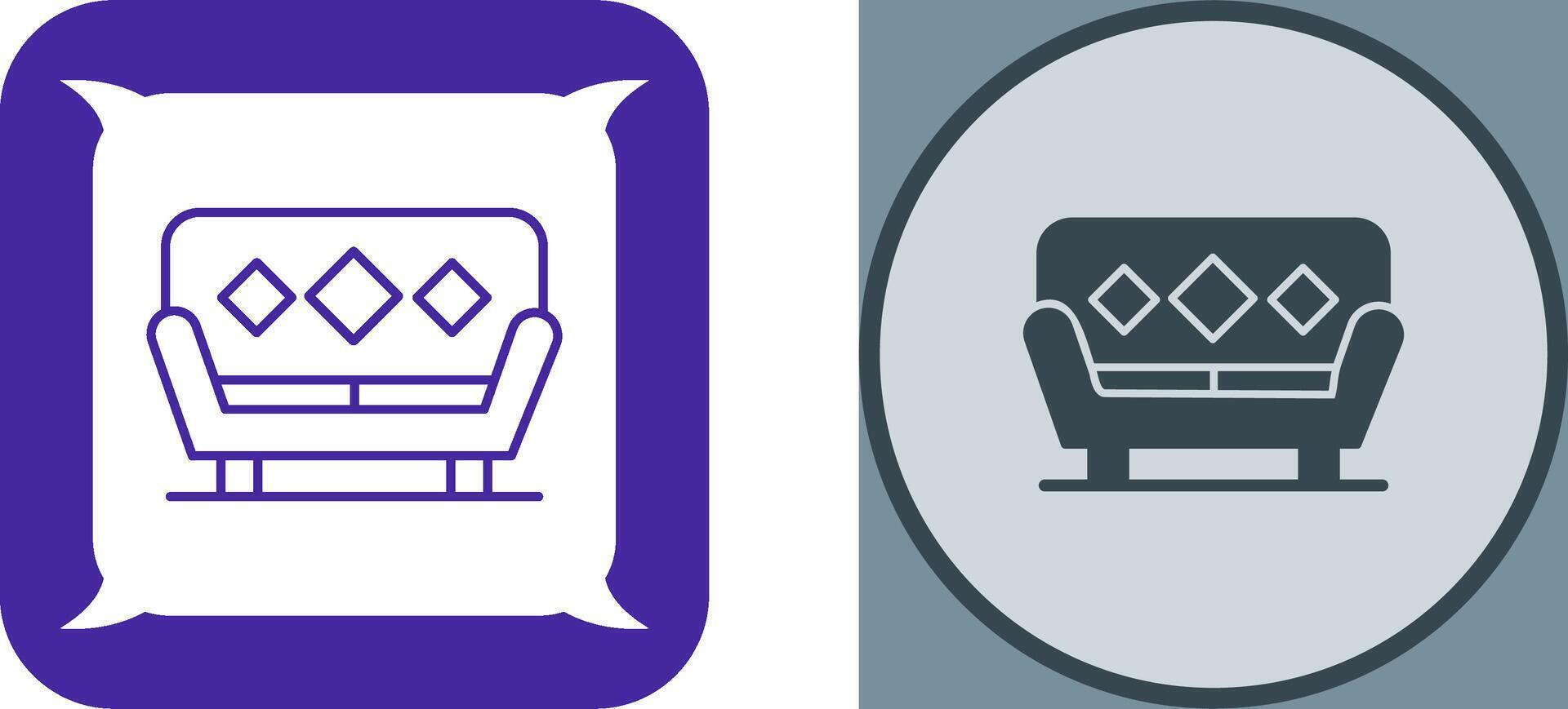 Sofa Icon Design vector