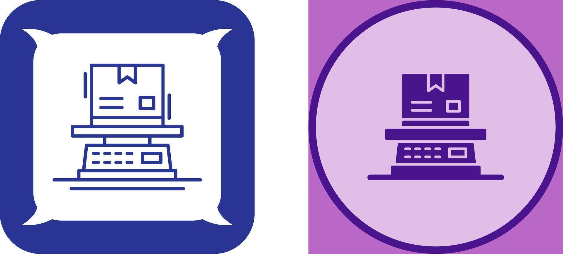 Weight Icon Design vector