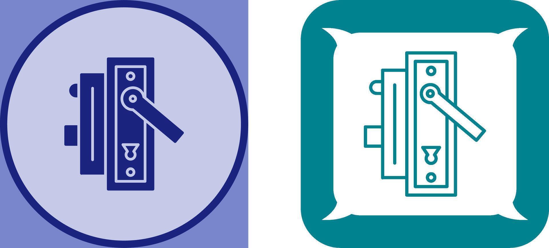 Door Handle Icon Design vector