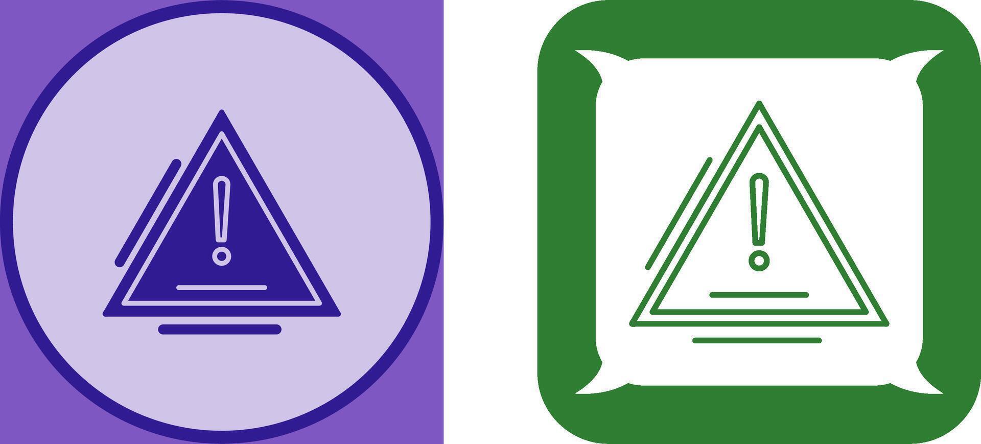 Warning Icon Design vector