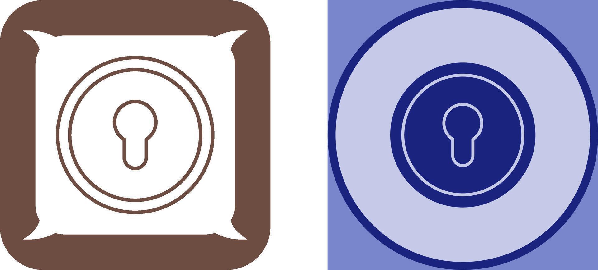 Key Hole Icon Design vector