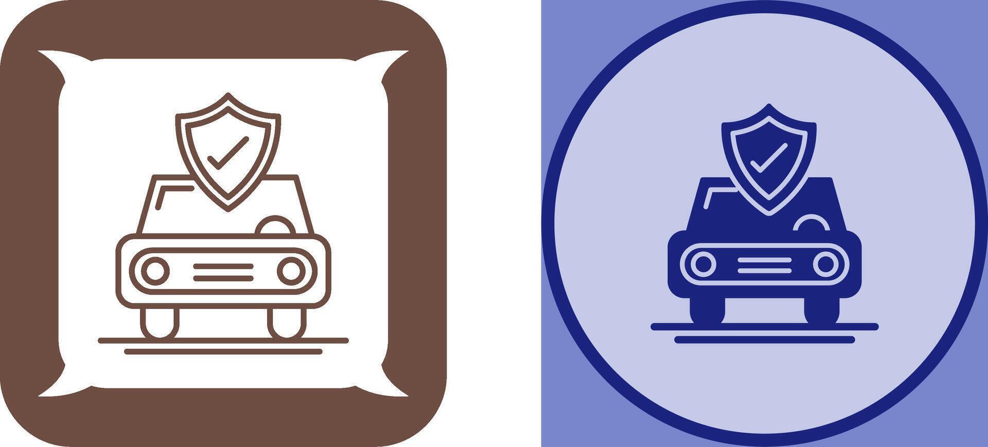 Car Protection Icon Design vector