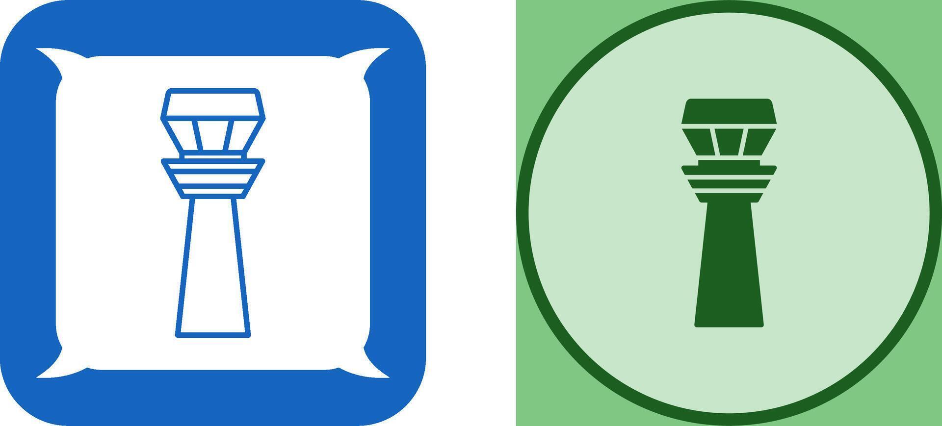 Control Tower Icon Design vector