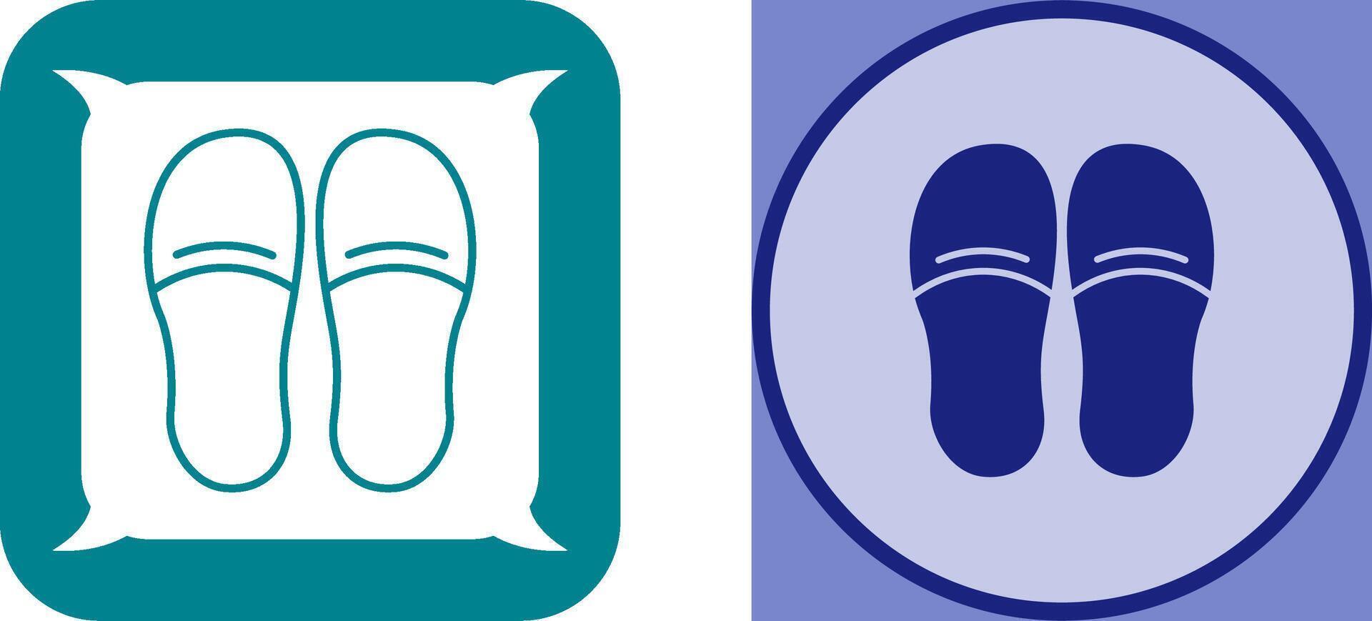 Slippers Icon Design vector