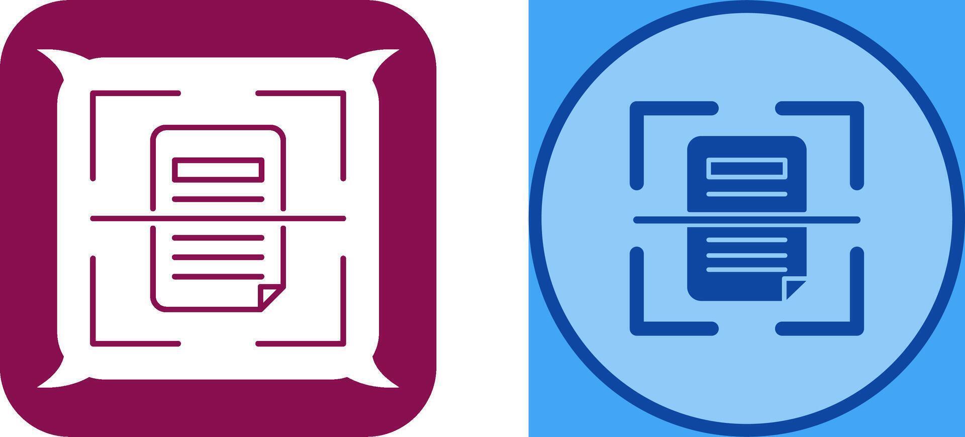 Scan Icon Design vector