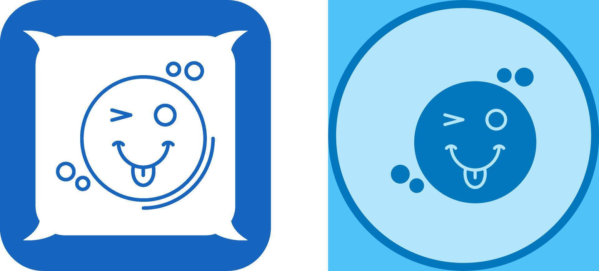 Tongue Out Icon Design vector