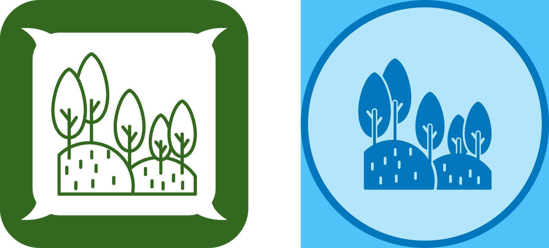 Forest Icon Design vector