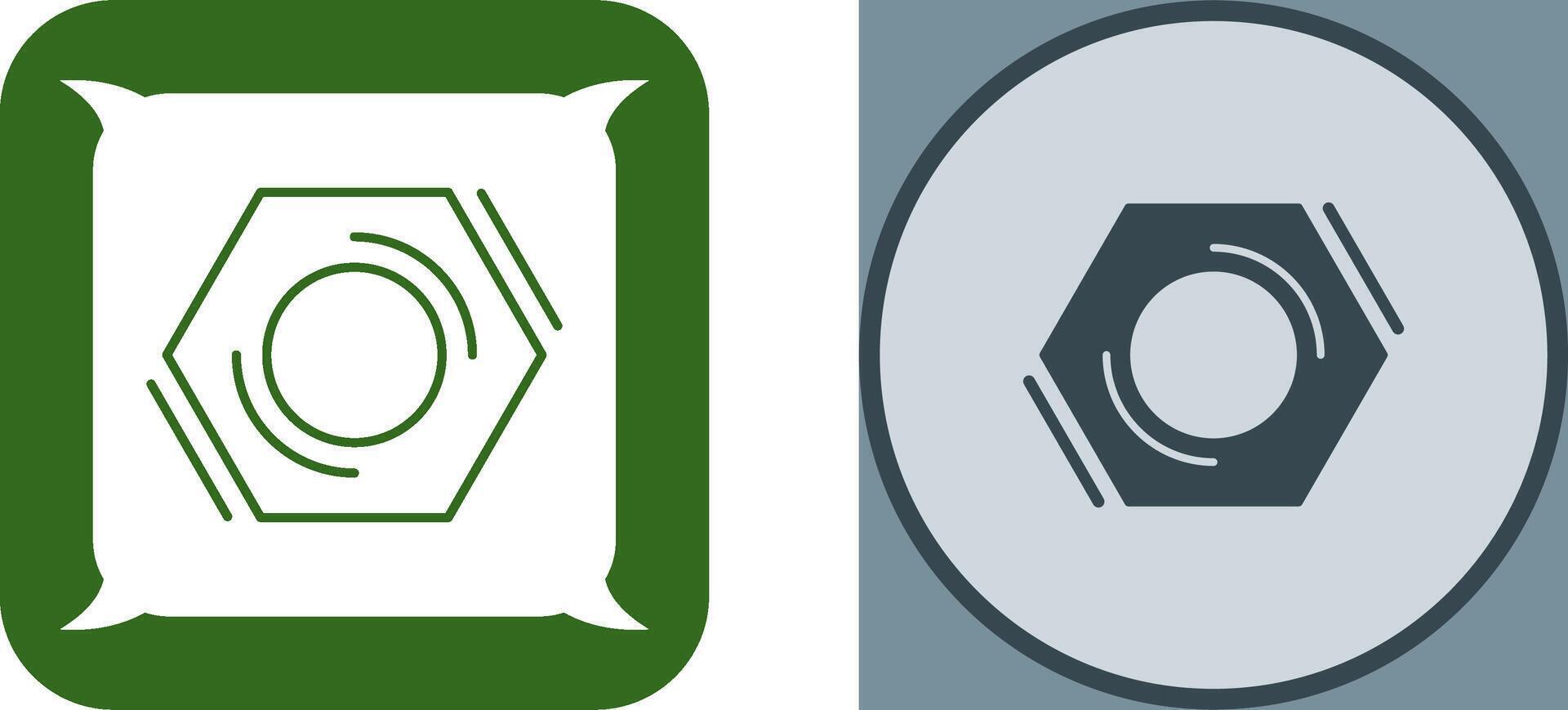 Nut Icon Design vector