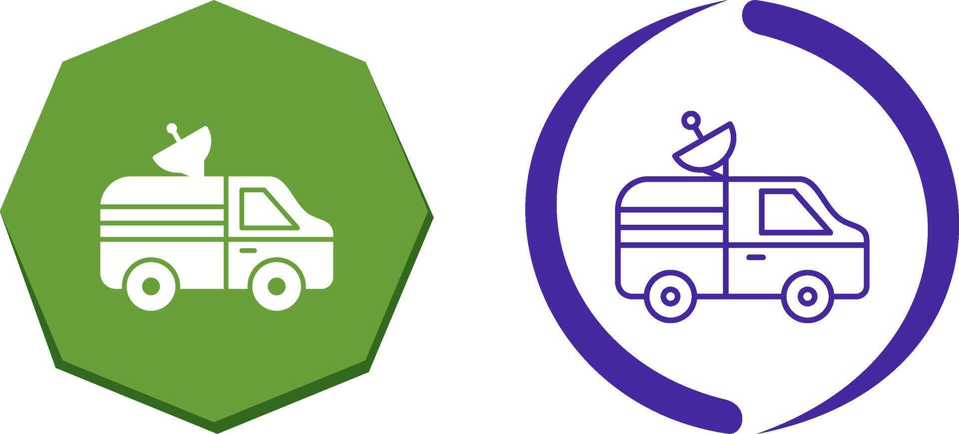 News Van Icon Design vector