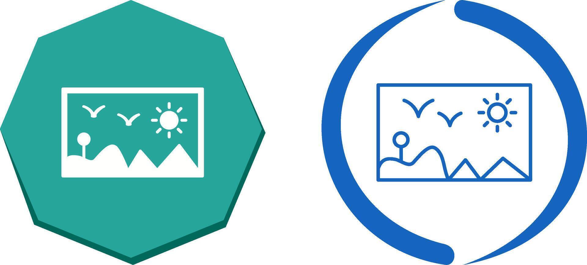 Painting Exhibit Icon Design vector
