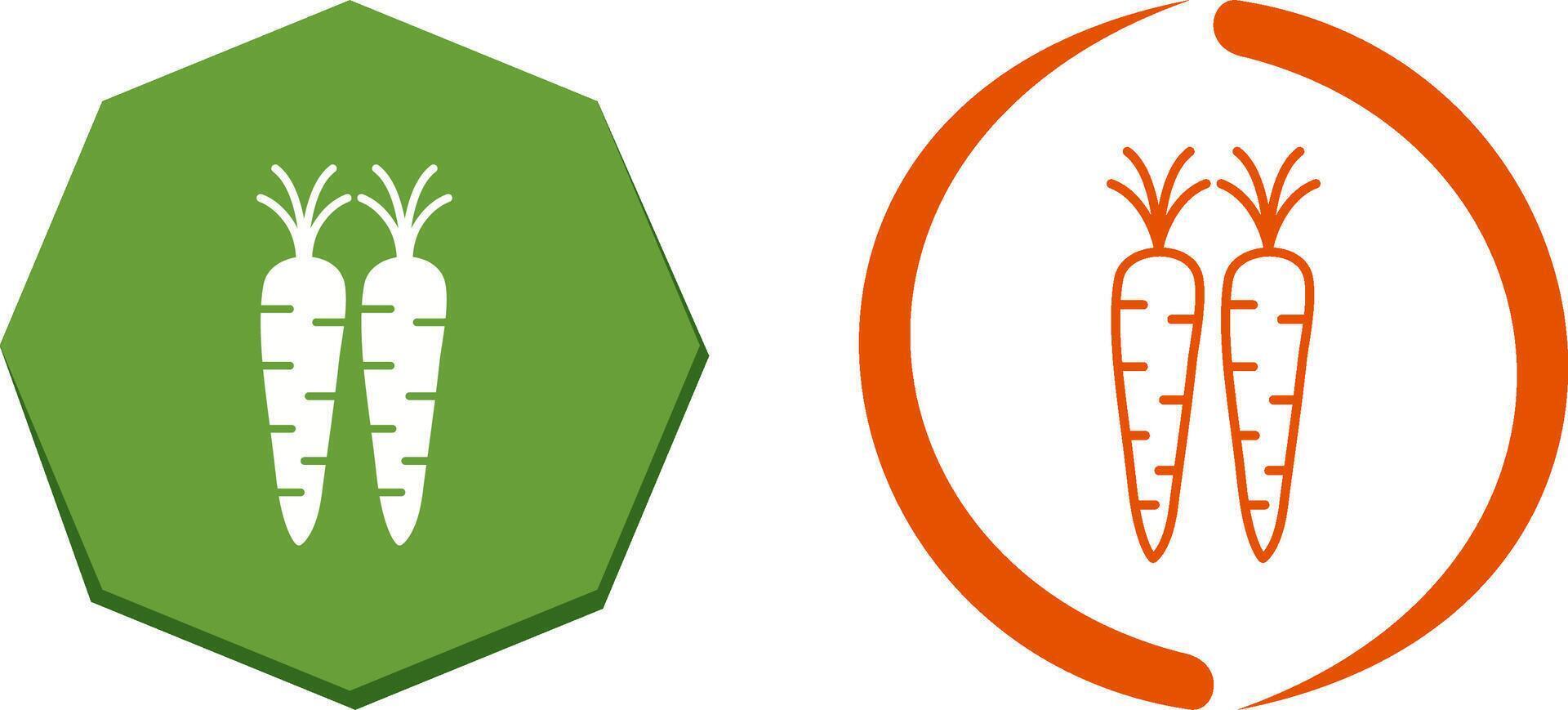 Carrots Icon Design vector
