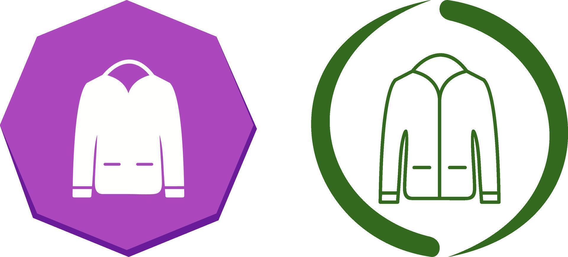 Men's Jacket Icon Design vector