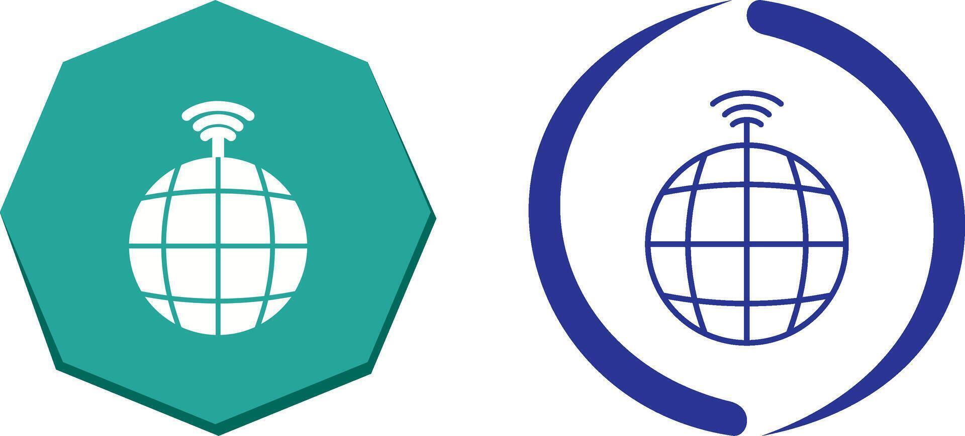 Global Signals Icon Design vector