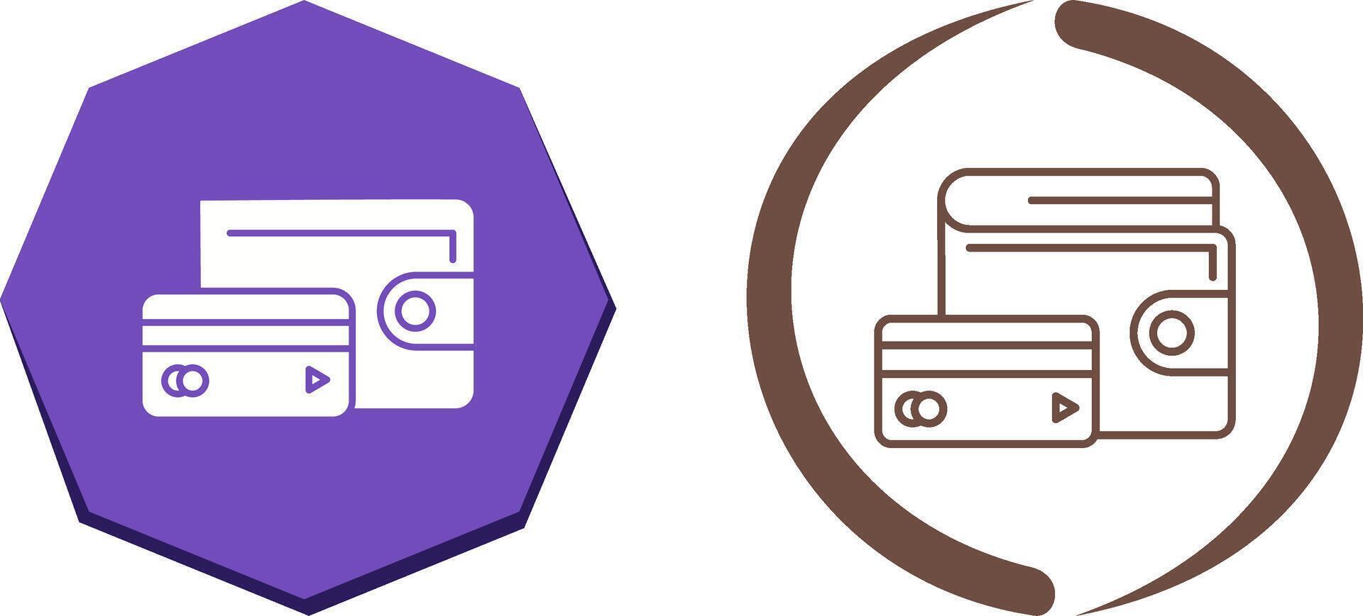 Wallet Icon Design vector