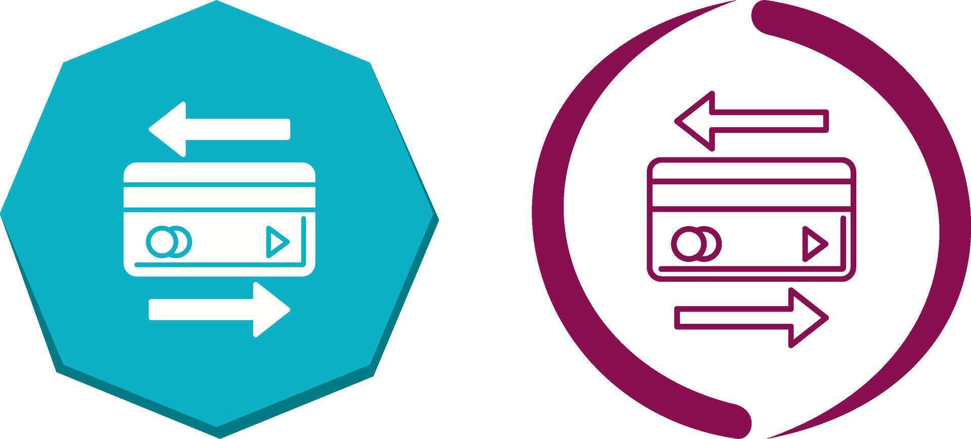 Transaction Icon Design vector