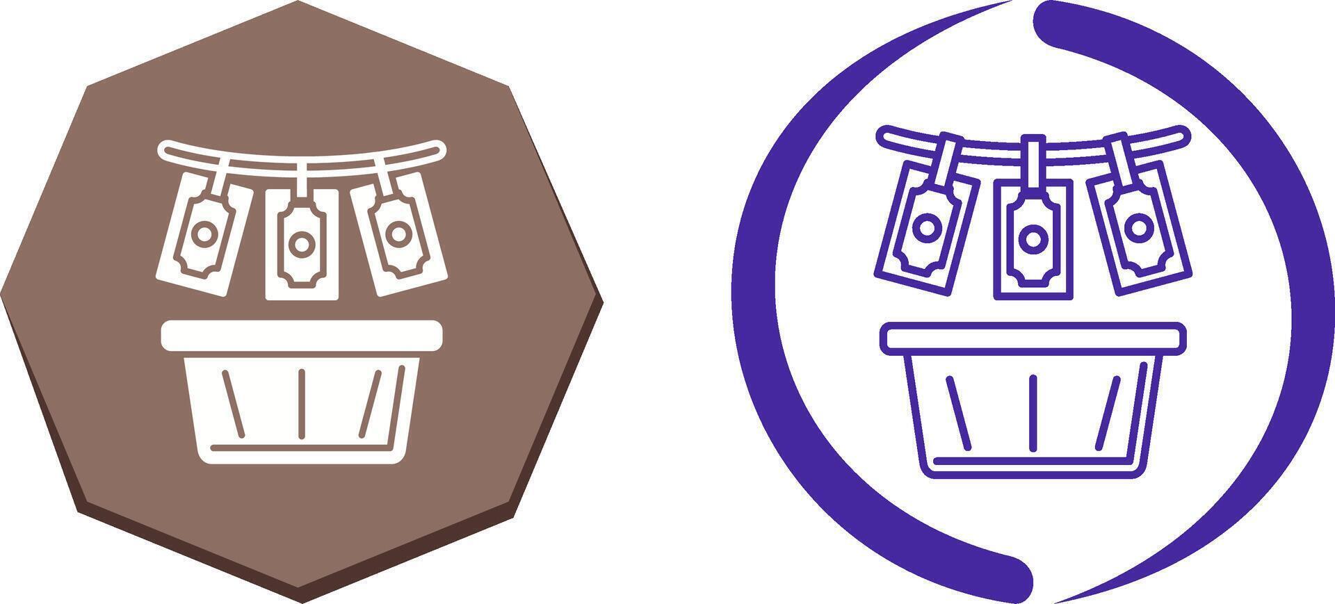Money Loundering Icon Design vector