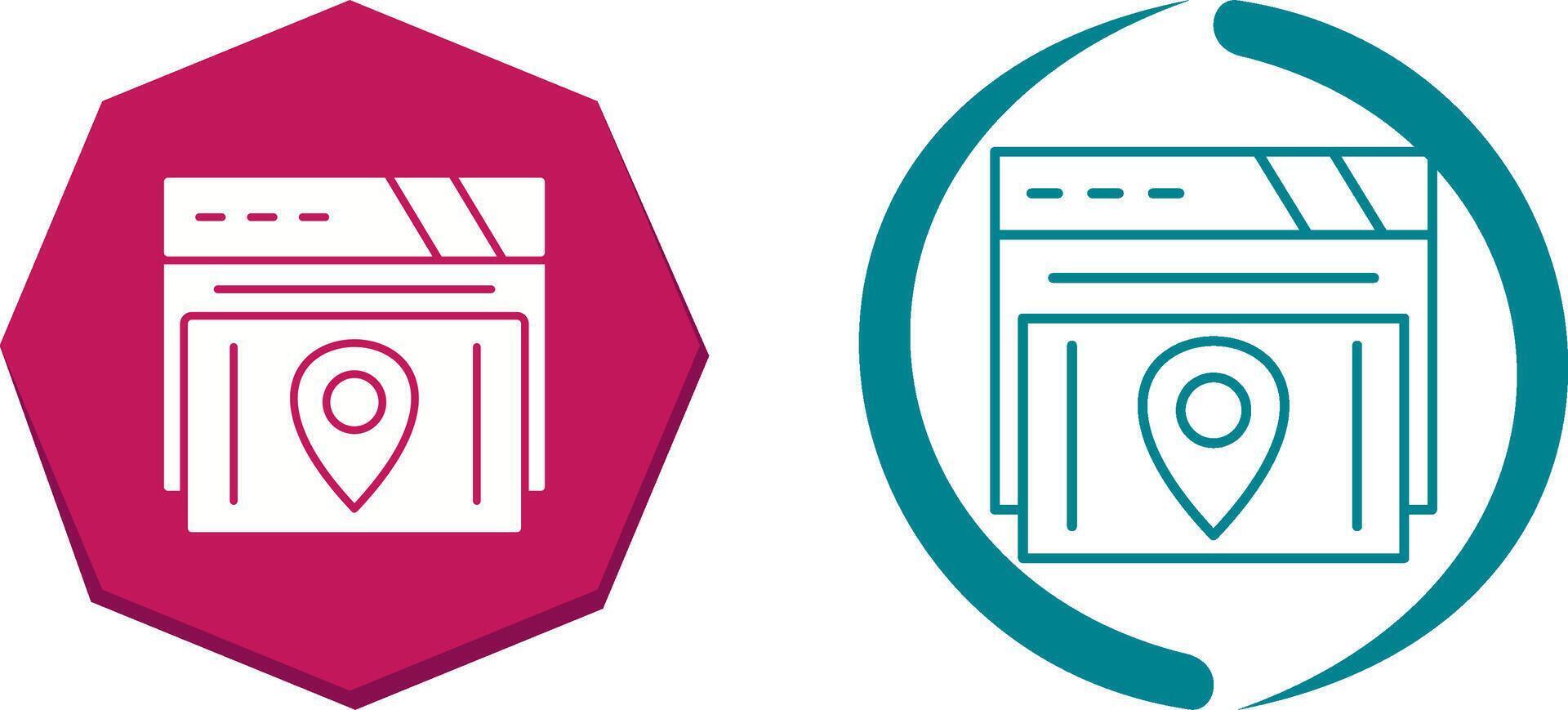 Map Location Icon Design vector
