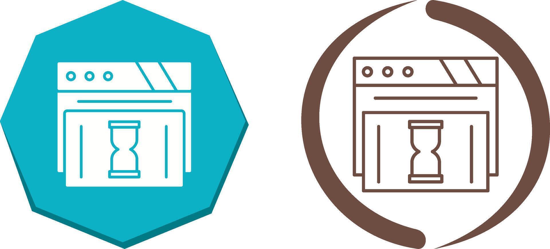 Waiting Icon Design vector