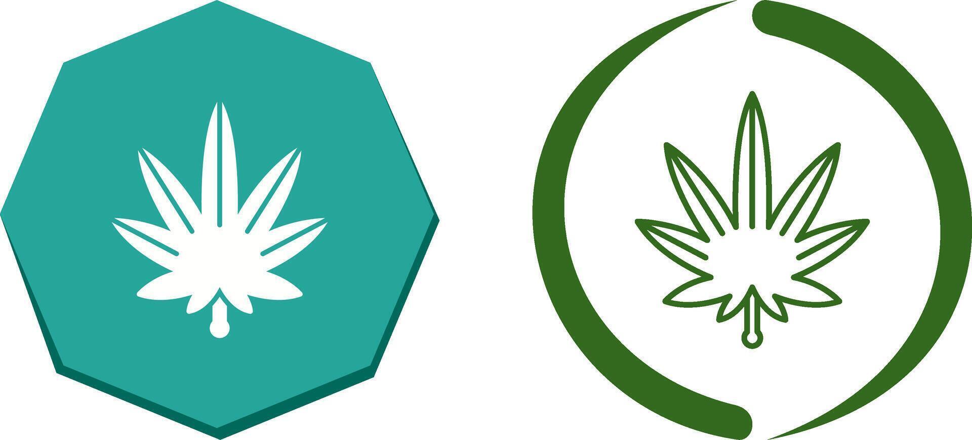 Weed Icon Design vector
