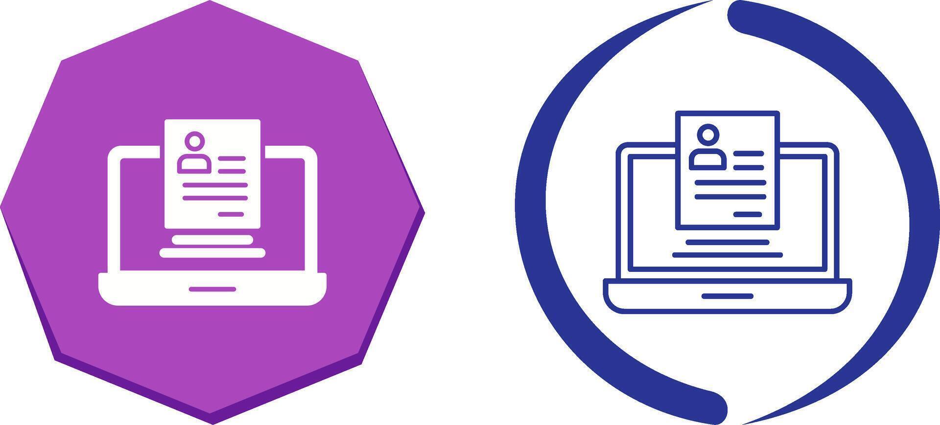 Registration Icon Design vector