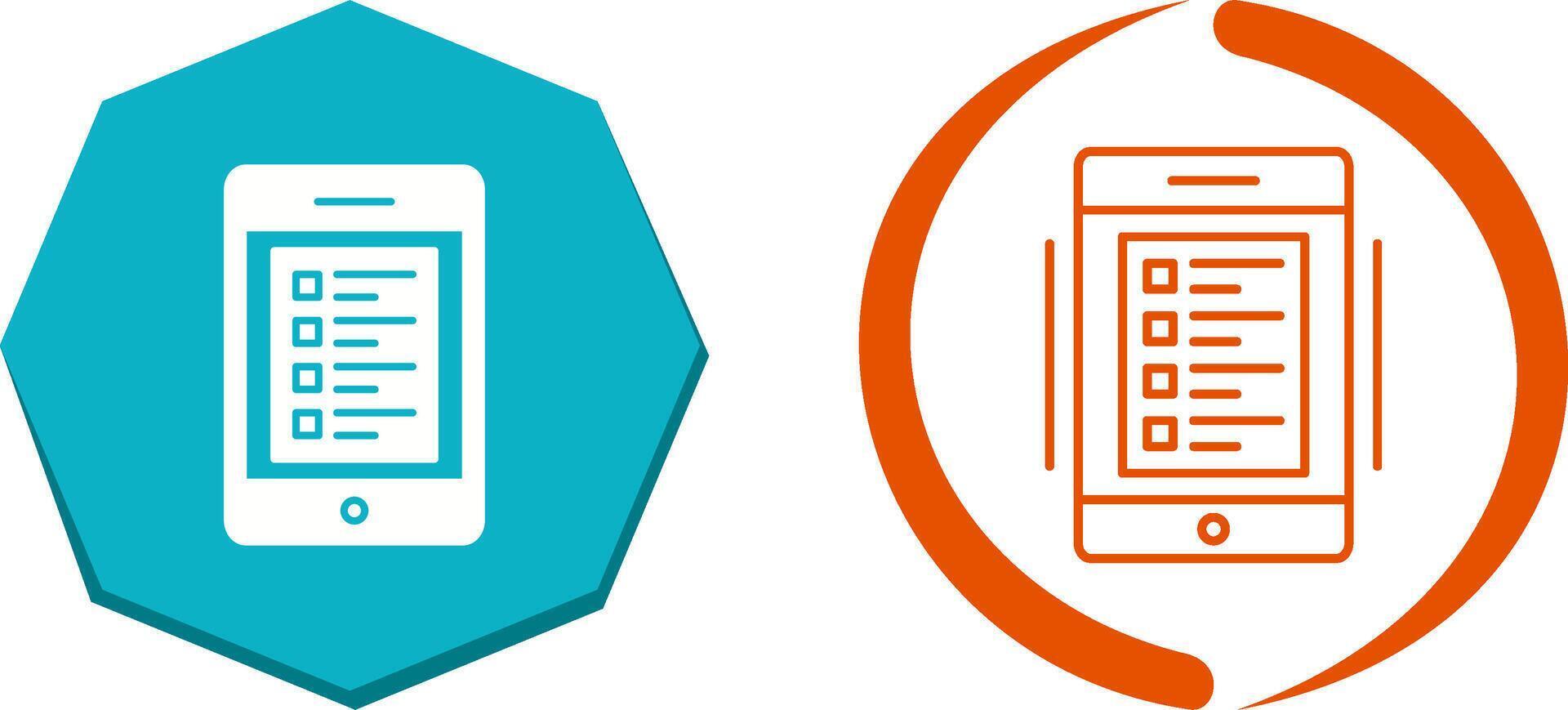 Online Test Icon Design vector