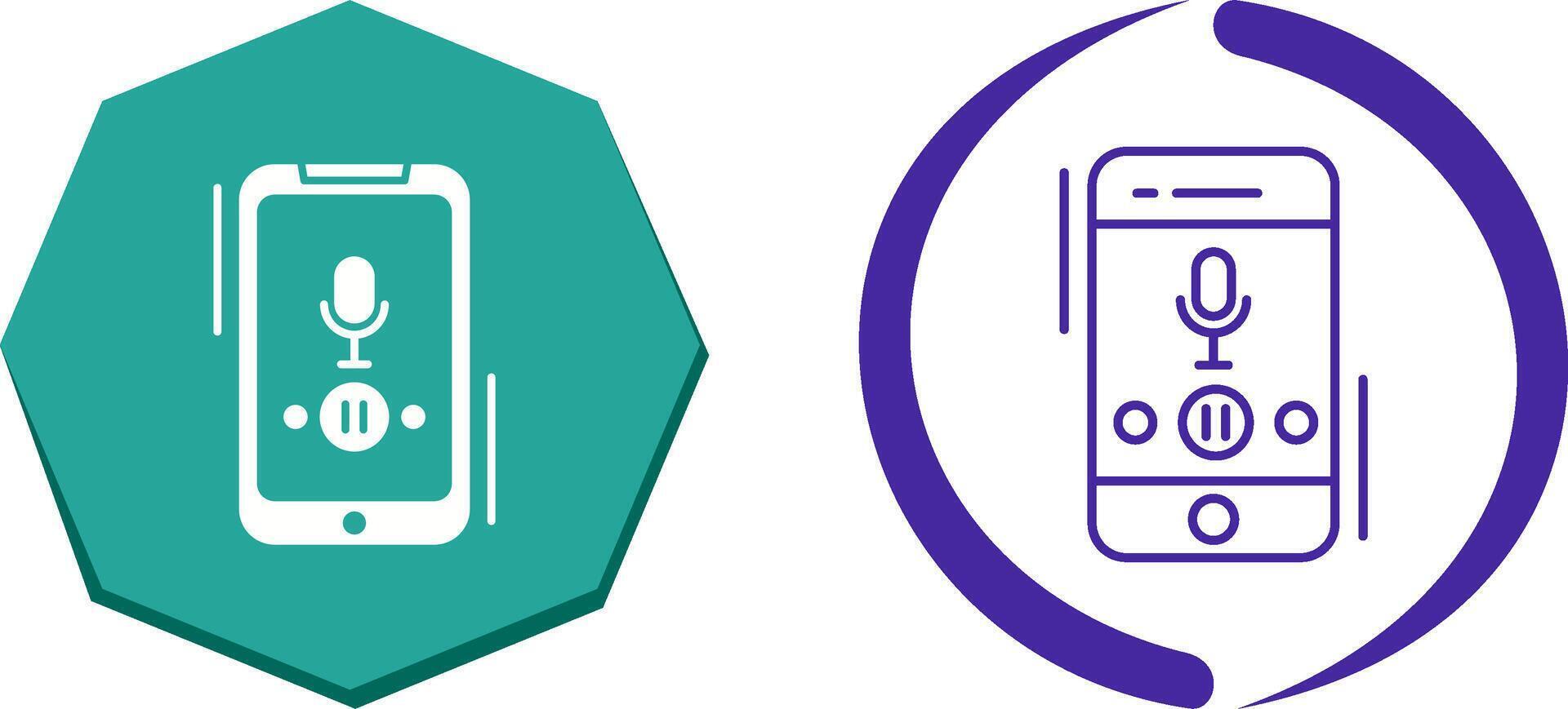 Voice Record Icon Design vector