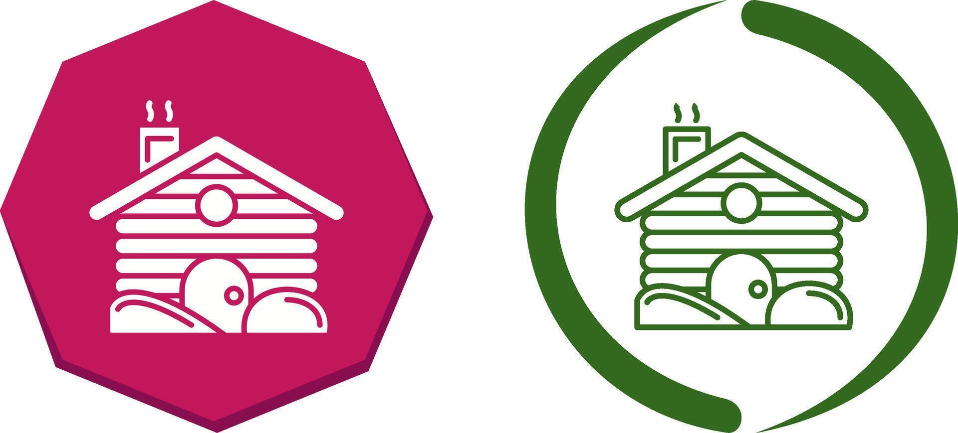 Cabin Icon Design vector