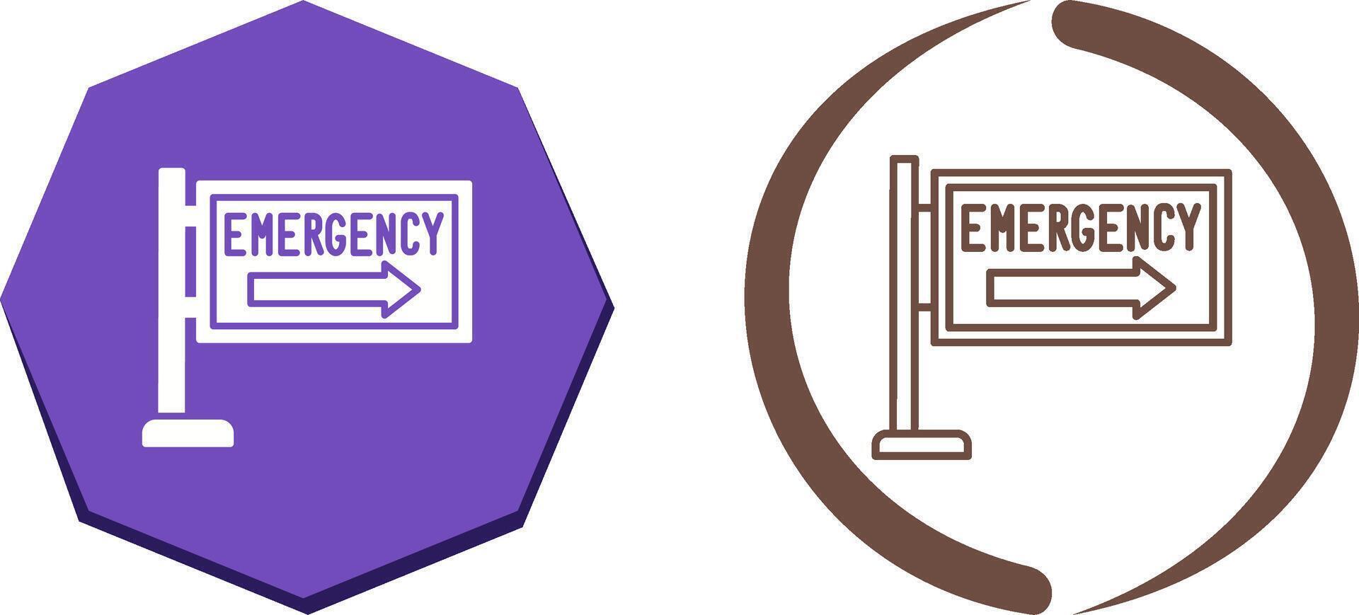 Emergency Sign Icon Design vector