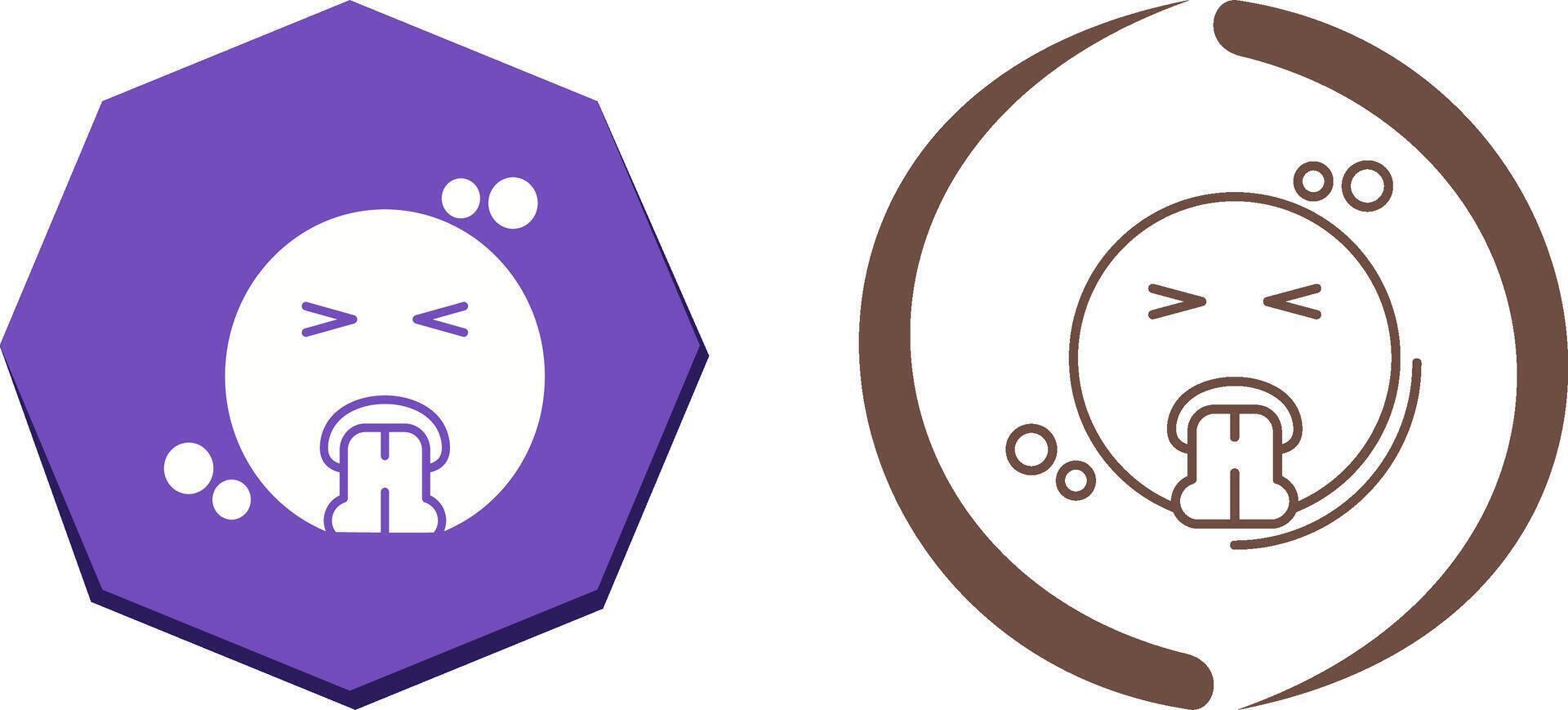 Vomit Icon Design vector