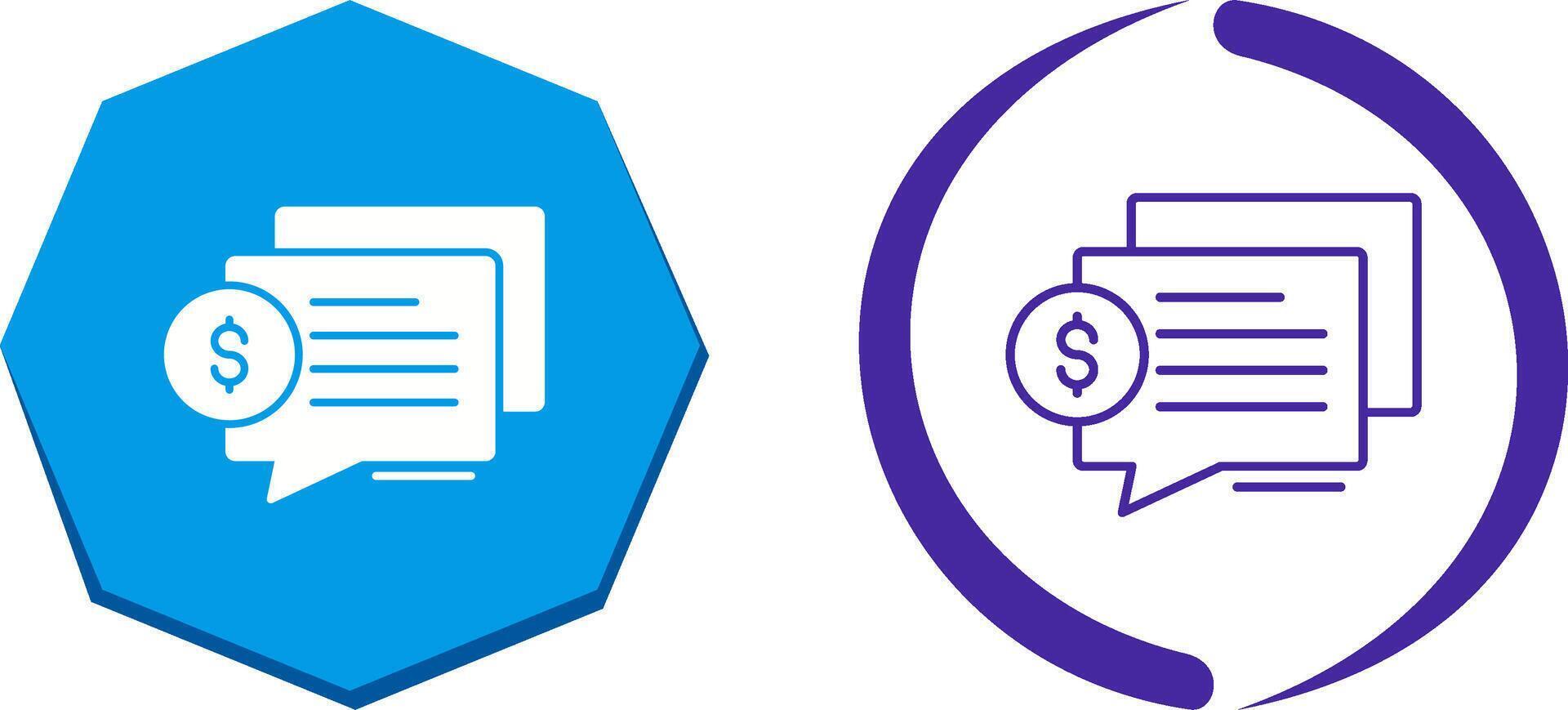 Dialog Icon Design vector