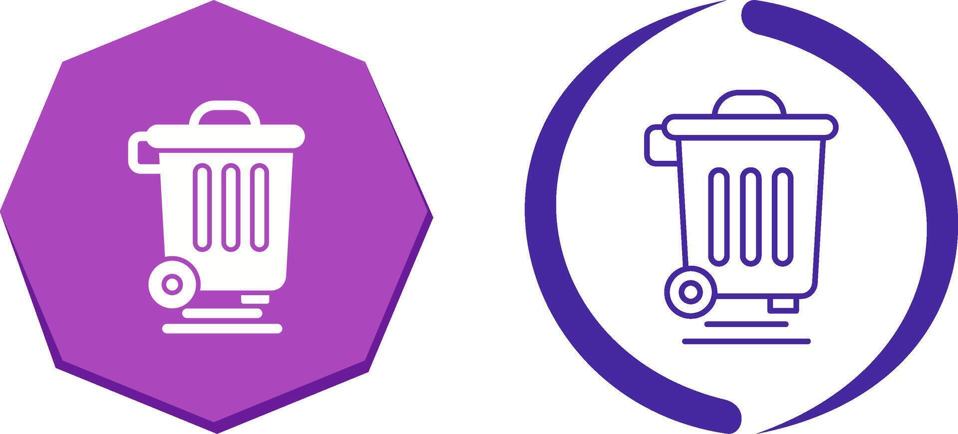 Dustbin Icon Design vector