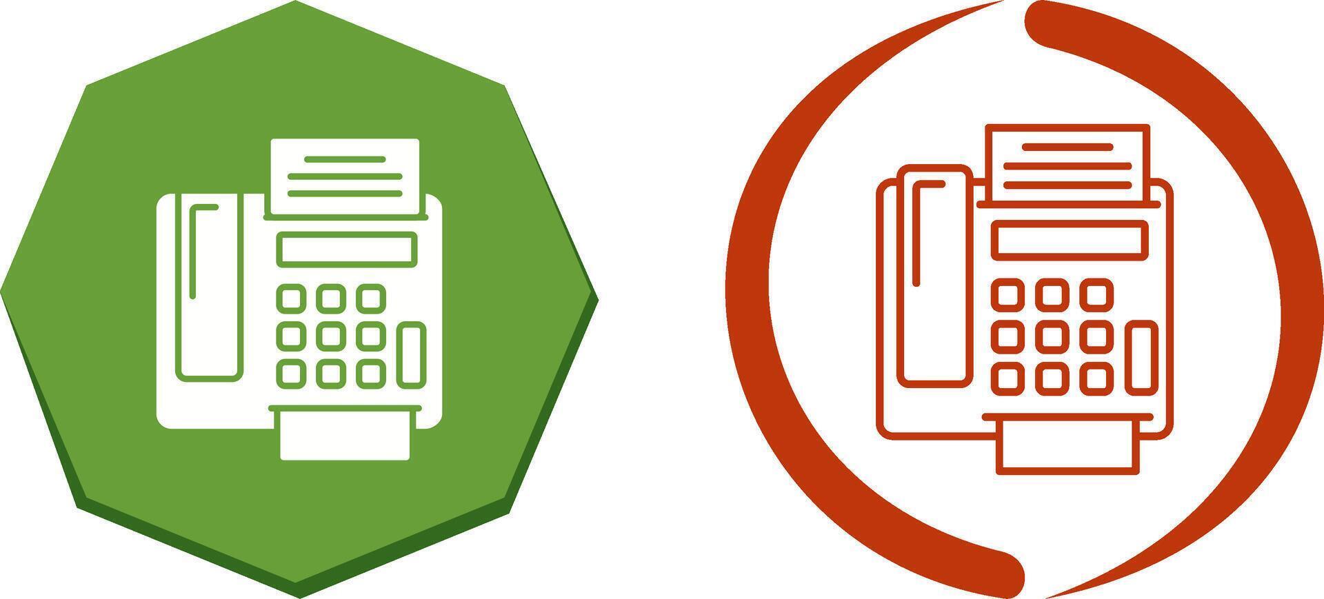 fax Machine Icon Design vector